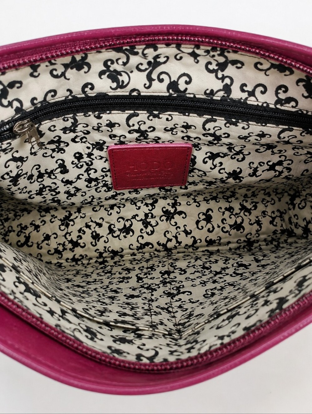 HOBO International Magenta Leather Wristlet Clutch Wallet Purse - Picture 7 of 7